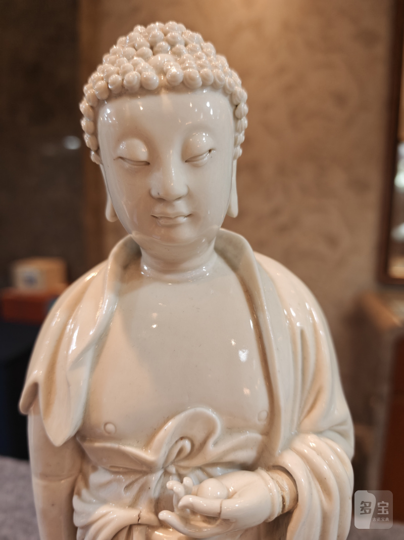 明 德化窑释迦牟尼立像 - 图9